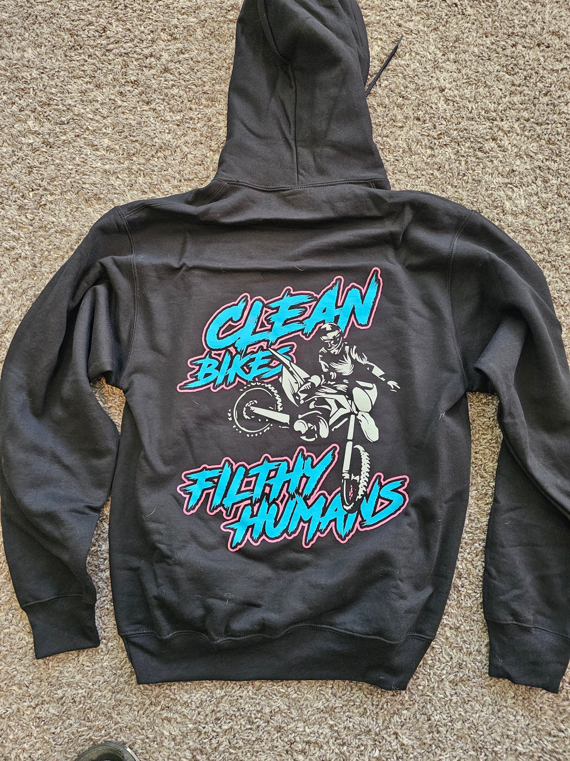 "Clean Bikes Filthy Humans" Hoody