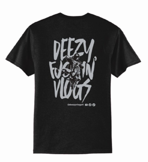 Deezy F**kin' Vlogs T-Shirt BLk/GREY