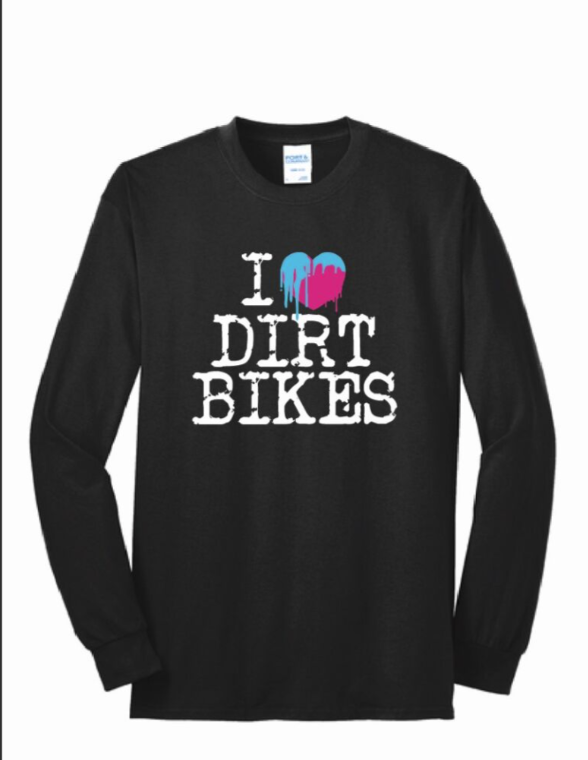 I Heart Dirt Bikes Long Sleeve