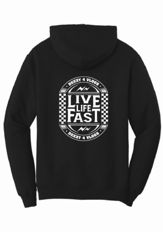 Live Life Fast Juke Box Hoody